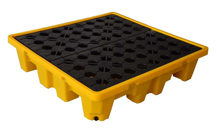 พาเลทรองรับสารเคมี 4 drum pallet