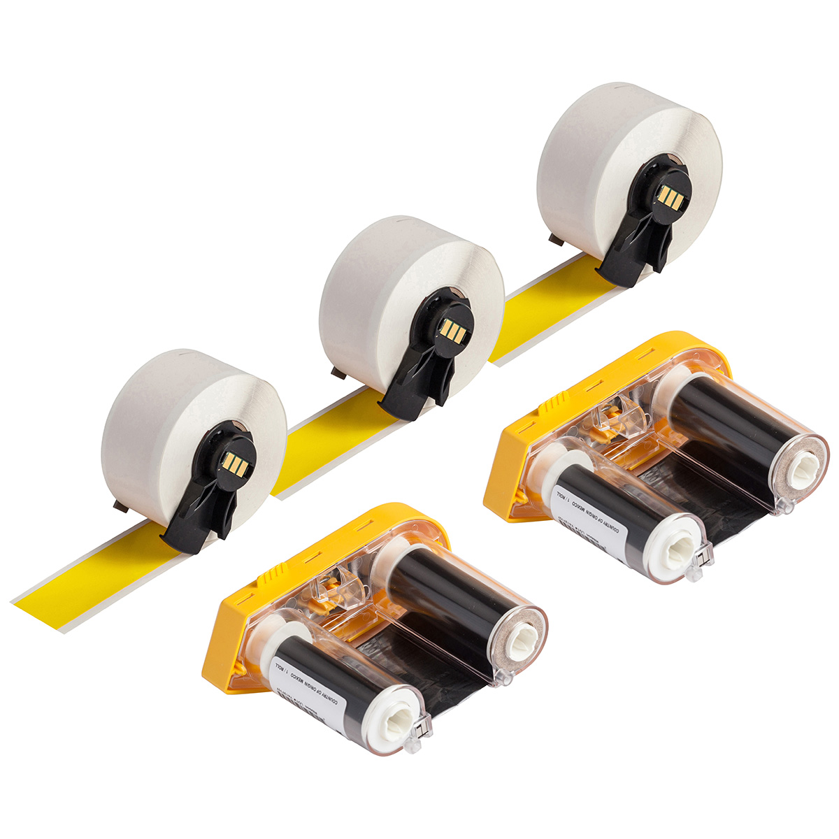 All Weather Permanent Adhesive Vinyl Label Tape and Ribbon Kit for M6 Printers All Weather Permanent Adhesive Vinyl Label Tape and Ribbon Kit for M6 Printers - Image 4