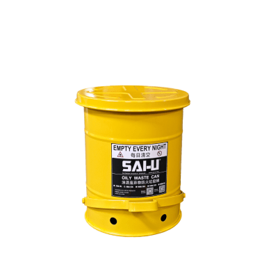 SAI-U Oily Waste Can ขนาด 6 แกลลอน (22.6 ลิตร) สีเหลือง SAI-U Oily Waste Can ขนาด 6 แกลลอน (22.6 ลิตร) สีเหลือง