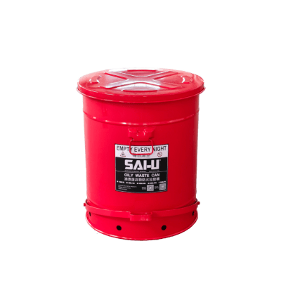 SAI-U Oily Waste Can ขนาด 21 แกลลอน (79.4 ลิตร) สีแดง SAI-U Oily Waste Can ขนาด 21 แกลลอน (79.4 ลิตร) สีแดง