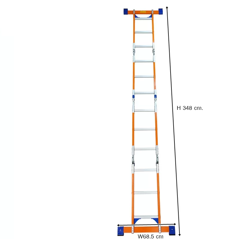 บันไดไฟเบอร์กลาสพับอเนกประสงค์ 12 ขั้น XG163F4x3 บันไดไฟเบอร์กลาสพับอเนกประสงค์ 12 ขั้น XG163F4x3 - Image 6