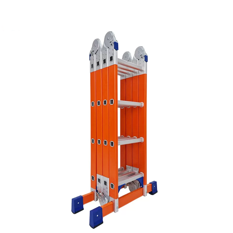 บันไดไฟเบอร์กลาสพับอเนกประสงค์ 20 ขั้น XG163F4x5 บันไดไฟเบอร์กลาสพับอเนกประสงค์ 20 ขั้น XG163F4x5