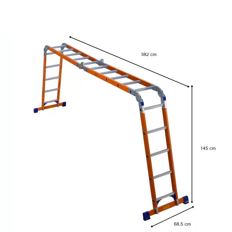 บันไดไฟเบอร์กลาสพับอเนกประสงค์ 20 ขั้น XG163F4x5 บันไดไฟเบอร์กลาสพับอเนกประสงค์ 20 ขั้น XG163F4x5 - Image 5