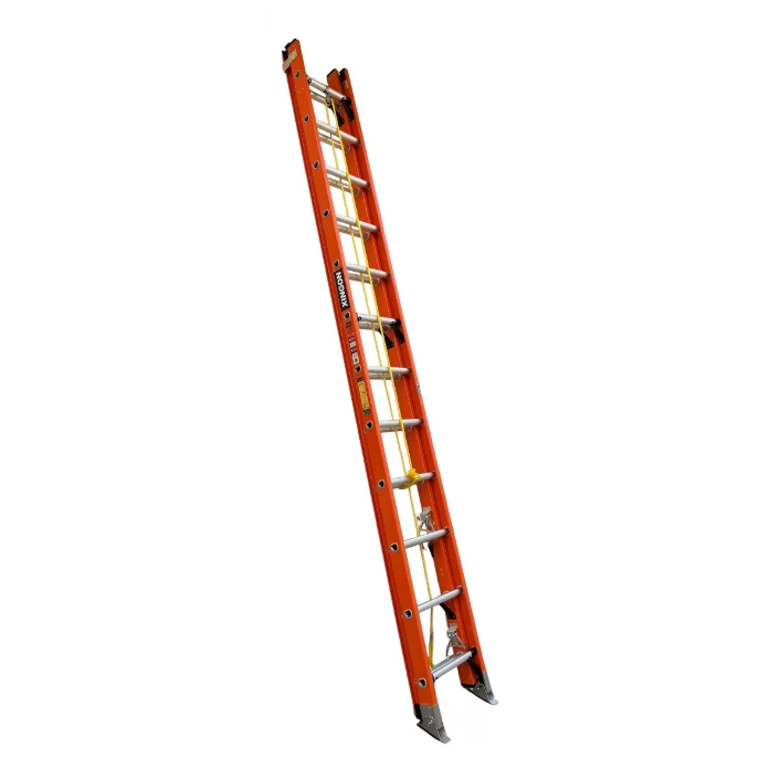 บันไดพาด 2 ตอนเลื่อน 12 ฟุต - ไฟเบอร์กลาส XG-127D2x12 บันไดพาด 2 ตอนเลื่อน 12 ฟุต - ไฟเบอร์กลาส XG-127D2x12