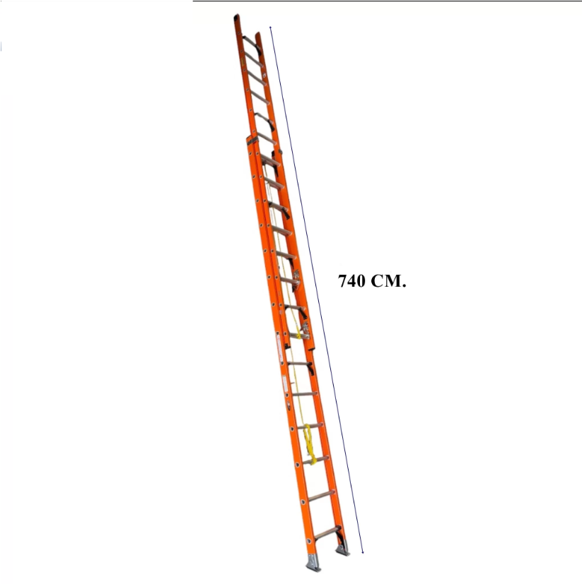 บันไดพาด 2 ตอนเลื่อน 14 ฟุต - ไฟเบอร์กลาส XG-127D2x14 บันไดพาด 2 ตอนเลื่อน 14 ฟุต - ไฟเบอร์กลาส XG-127D2x14 - Image 2