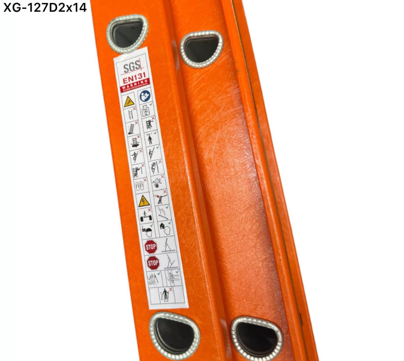 บันไดพาด 2 ตอนเลื่อน 14 ฟุต - ไฟเบอร์กลาส XG-127D2x14 บันไดพาด 2 ตอนเลื่อน 14 ฟุต - ไฟเบอร์กลาส XG-127D2x14 - Image 4