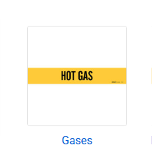 Pipe Markers for Gases