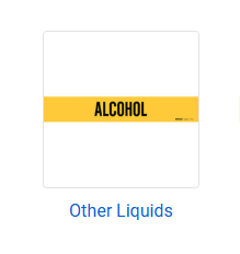 Pipe Markers for Other Liquids