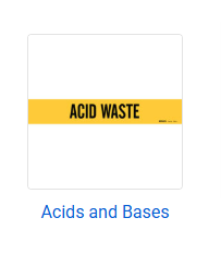 Pipe Markers for Acids