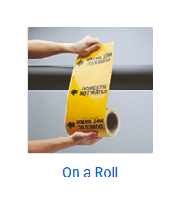 Pipe Markers on a Roll