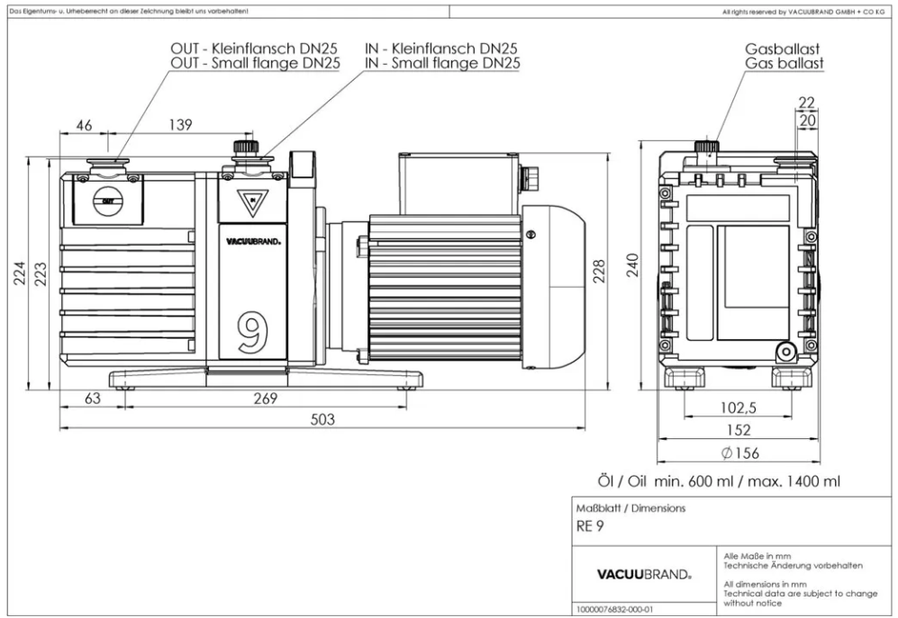 Rotary vane pump RE 9 Series Rotary vane pump RE 9 Series - Image 2